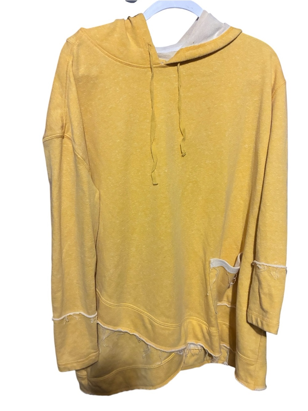 evy's tree sunny yellow relaxed hoodie sweater
